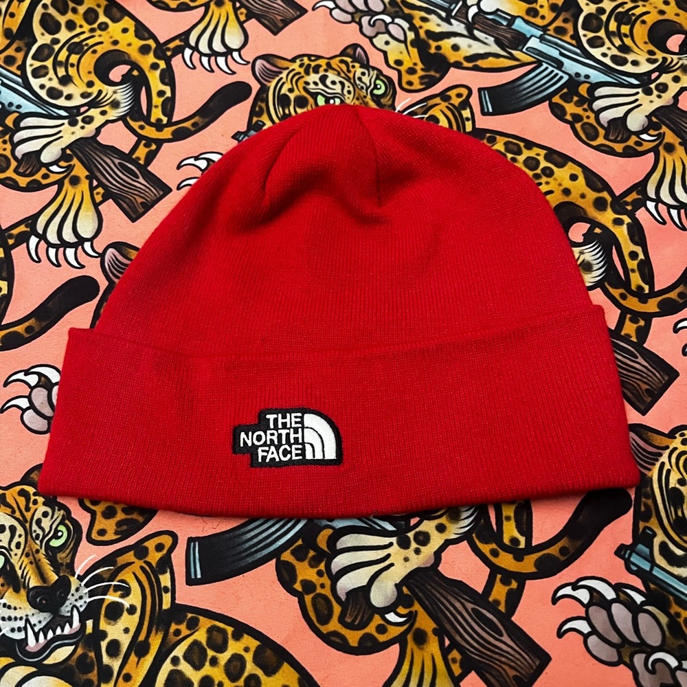 The North Face Red Beanie
